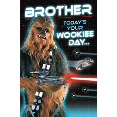 Brother Wookiee Star Wars Birthday Card £2.49